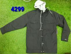 F20-4299 Men's Oxford Canvas Quilted Jacket with Hoody Inner